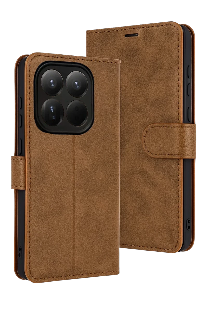 Xiaomi Mi 15T Uyumlu Trend S Plus Kapaklı Kılıf - Taba