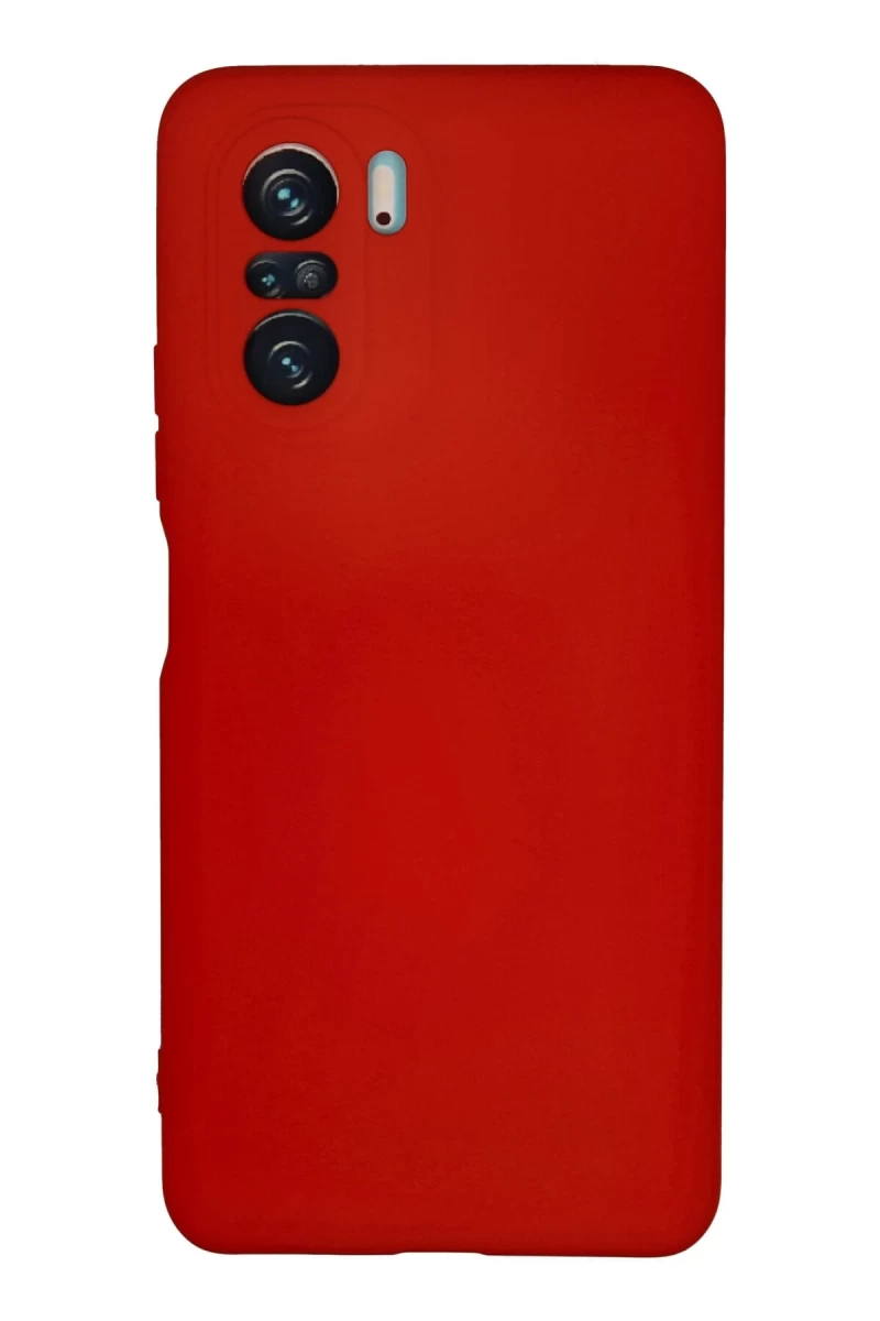Xiaomi Poco F3 Uyumlu Kılıf Nano içi Kadife Silikon - Kırmızı