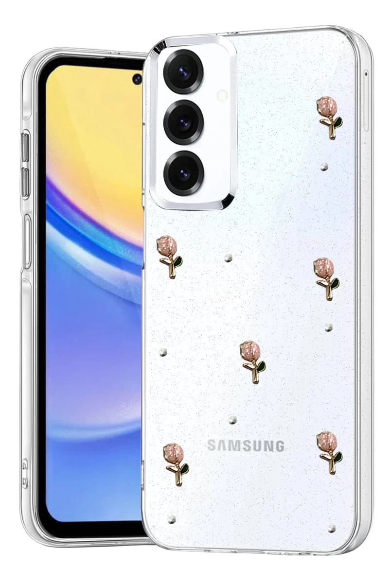 Samsung Galaxy S25 Uyumlu Fiyonk Desenli Kapak - Desen 6