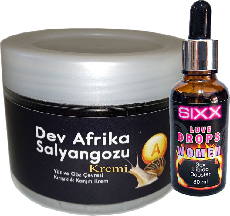 Giant Yaşıanma Karşıtı Dev Afrikasalyangozu Kremi 100 ml + Sıxx Kadınlara Özel Uyarıcıdamla