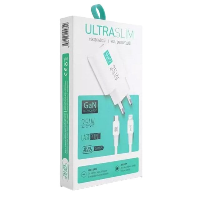 GAN 25 ULTRA SLIM IPHONE SARJ 1 Adet