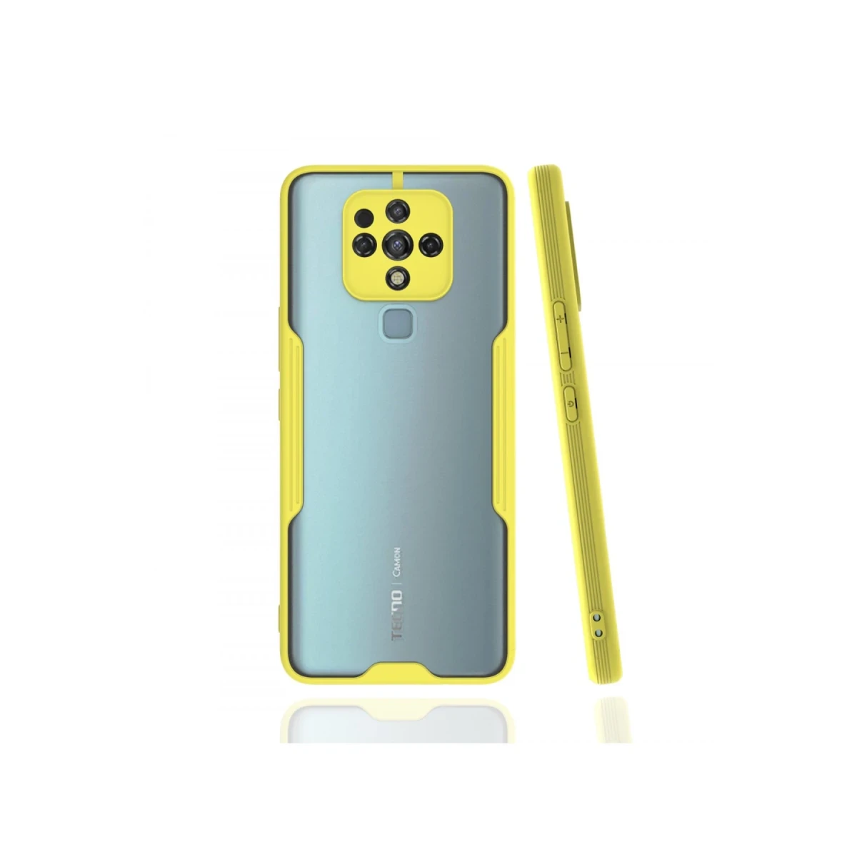 Tecno Camon 16 Kılıf Platin Silikon - Sarı