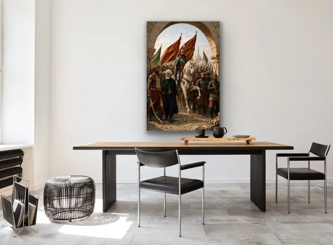 Fatih Sultan Mehmet İstanbul'un Fethi Kanvas Tablo 20x30 CM