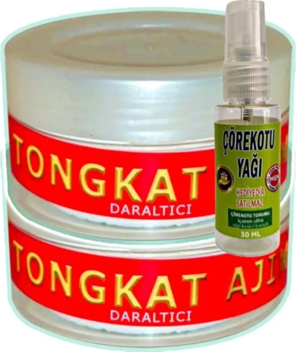 Süper Tongkat Ajimat Madura 3 Adet 50 ml Krem + Yanında 30 ml Çörek Otu Yağı