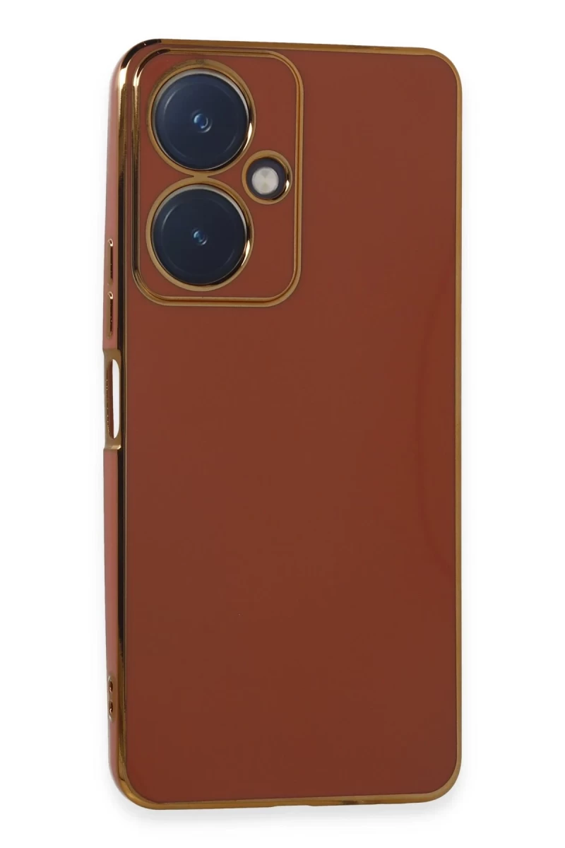 Vivo Y27 Uyumlu Kılıf Volet Silikon - Kırmızı
