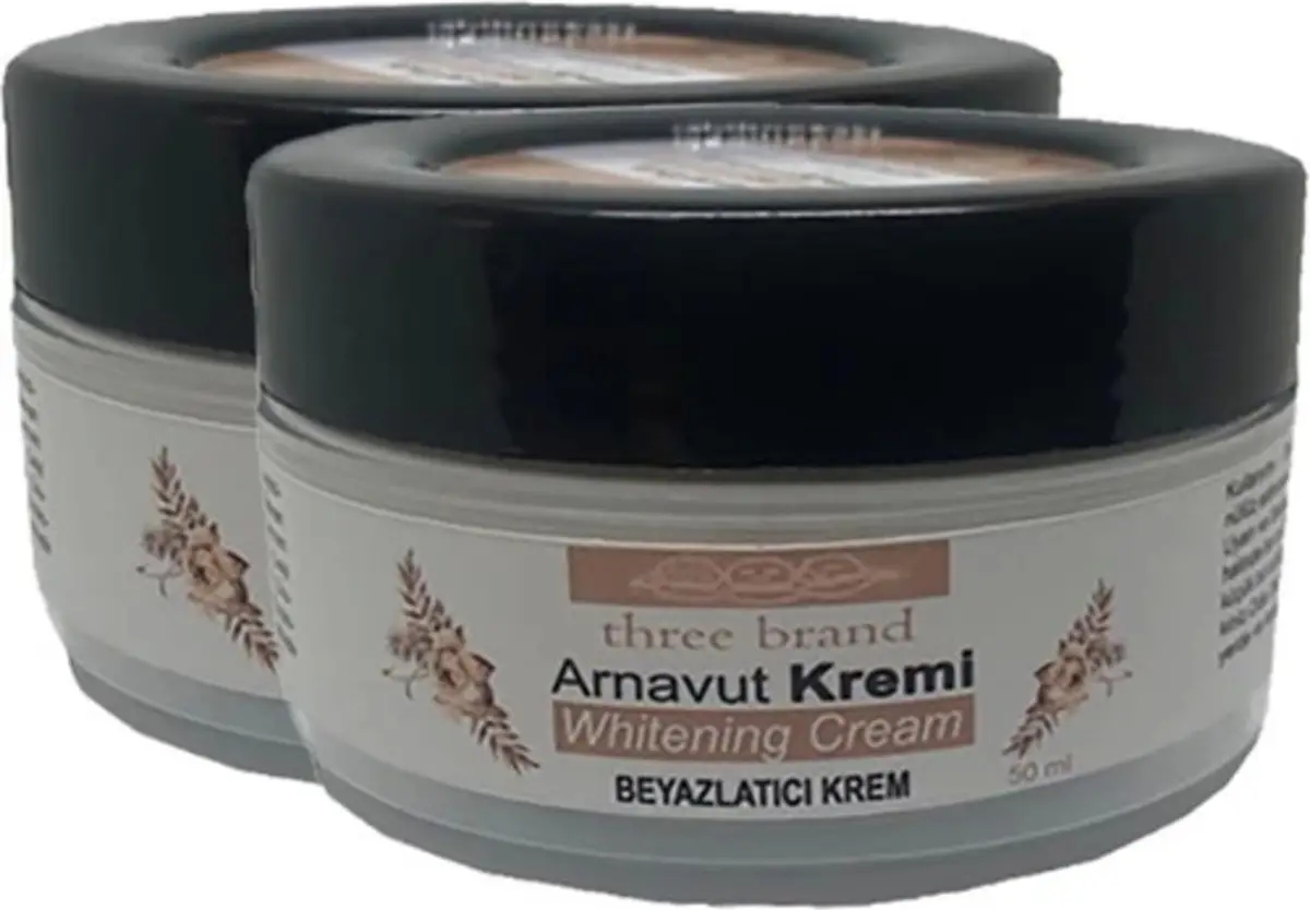 Süper Three Brand Arnavutkremi 2 Adet Whitens Cream Tümbölge  Kremi 50 ml