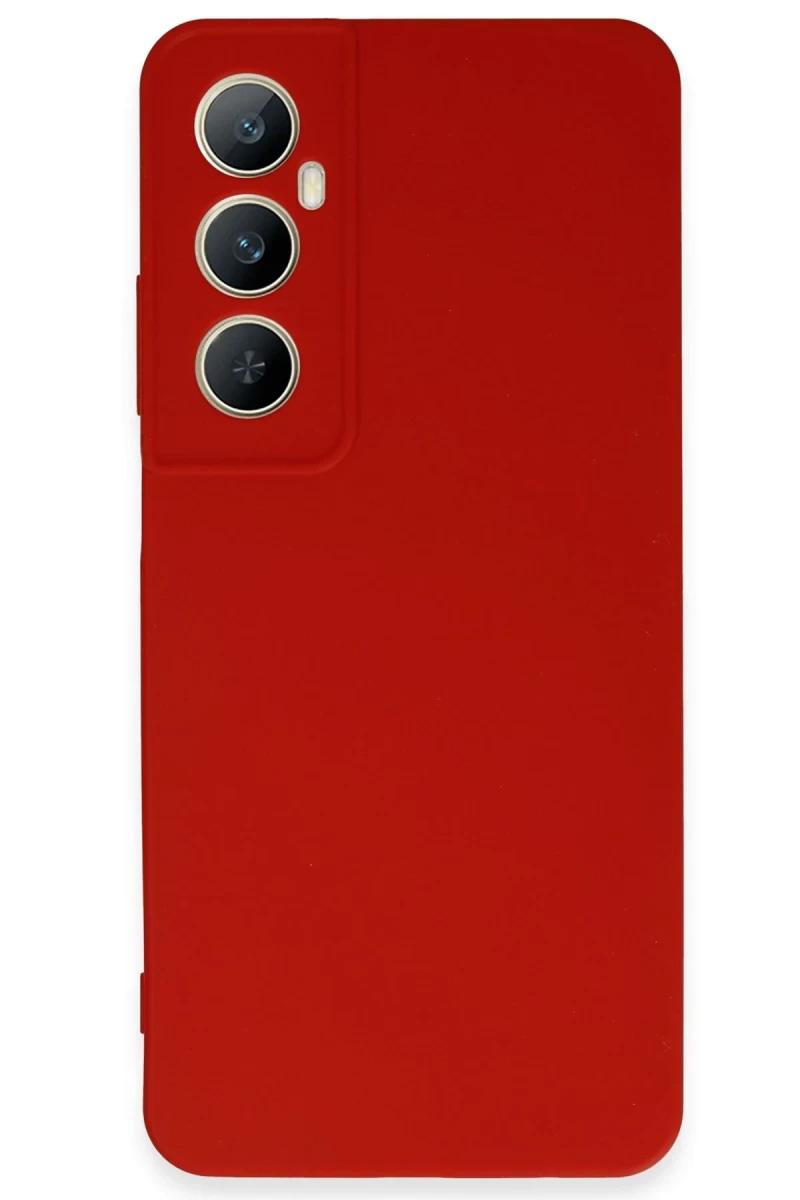 Realme C65 Uyumlu Kılıf First Silikon - Kırmızı