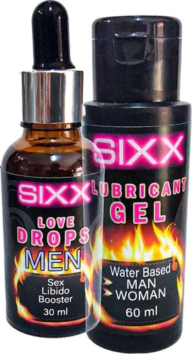 Sixx Erkeklere Lubrikant Jel 60 ml ve Erkeklere Özel Damla