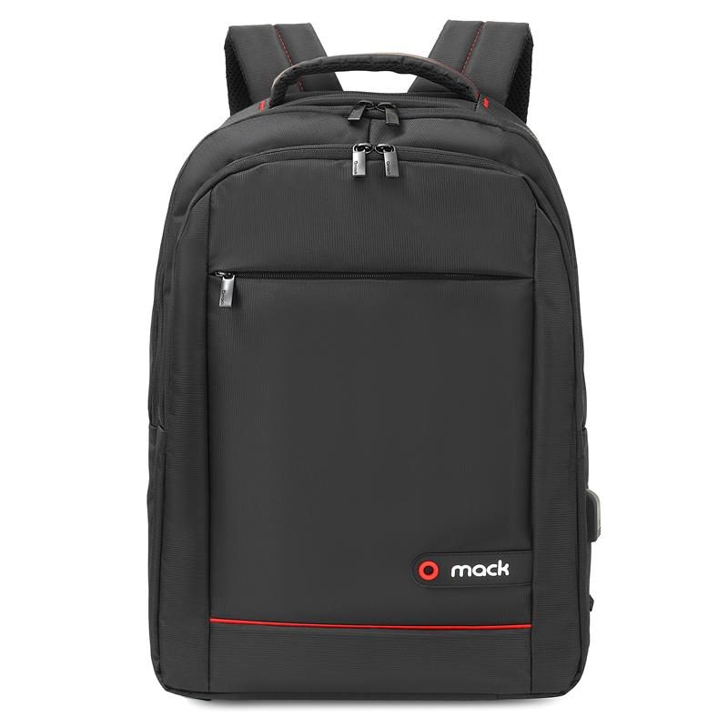 MACK MCC-006 15.6 OFFICE USB GİRİŞLİ NOTEBOOK SIRT ÇANTASI SİYAH