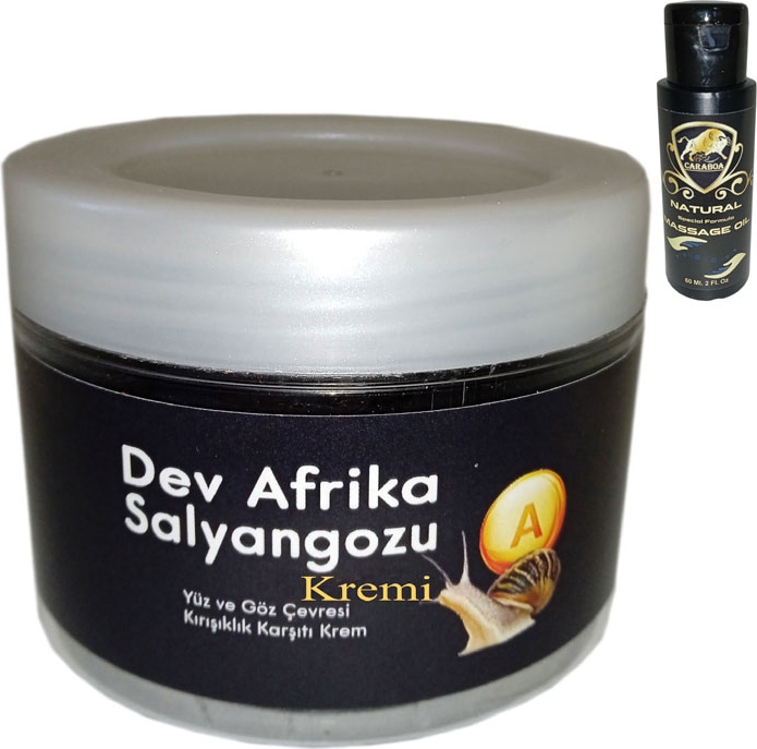 Giant Dev Afrikasalyangozu Kremi Yaşlanmakarşıtı 100ML + Caraboa Erotikmasaj Yağı 60 ml