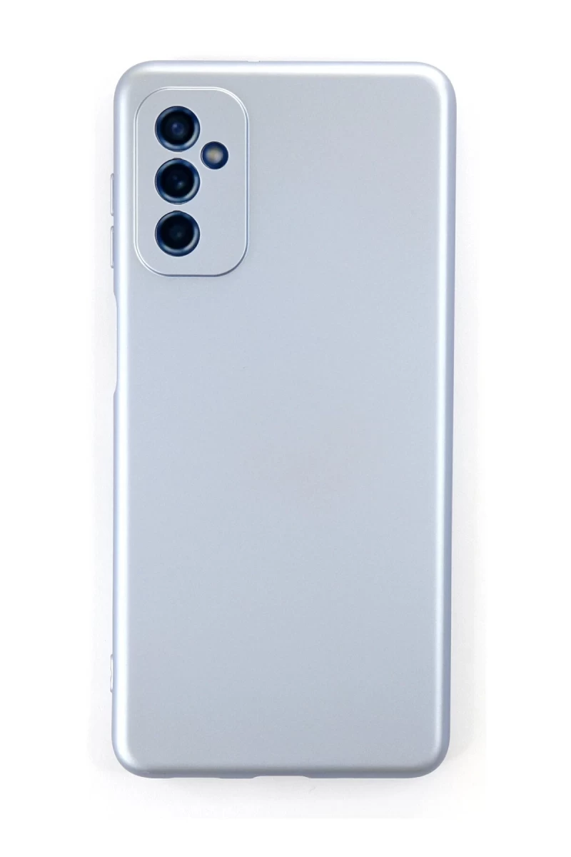 Samsung Galaxy M52 5G Uyumlu Kılıf Nano içi Kadife Silikon - Sky Blue
