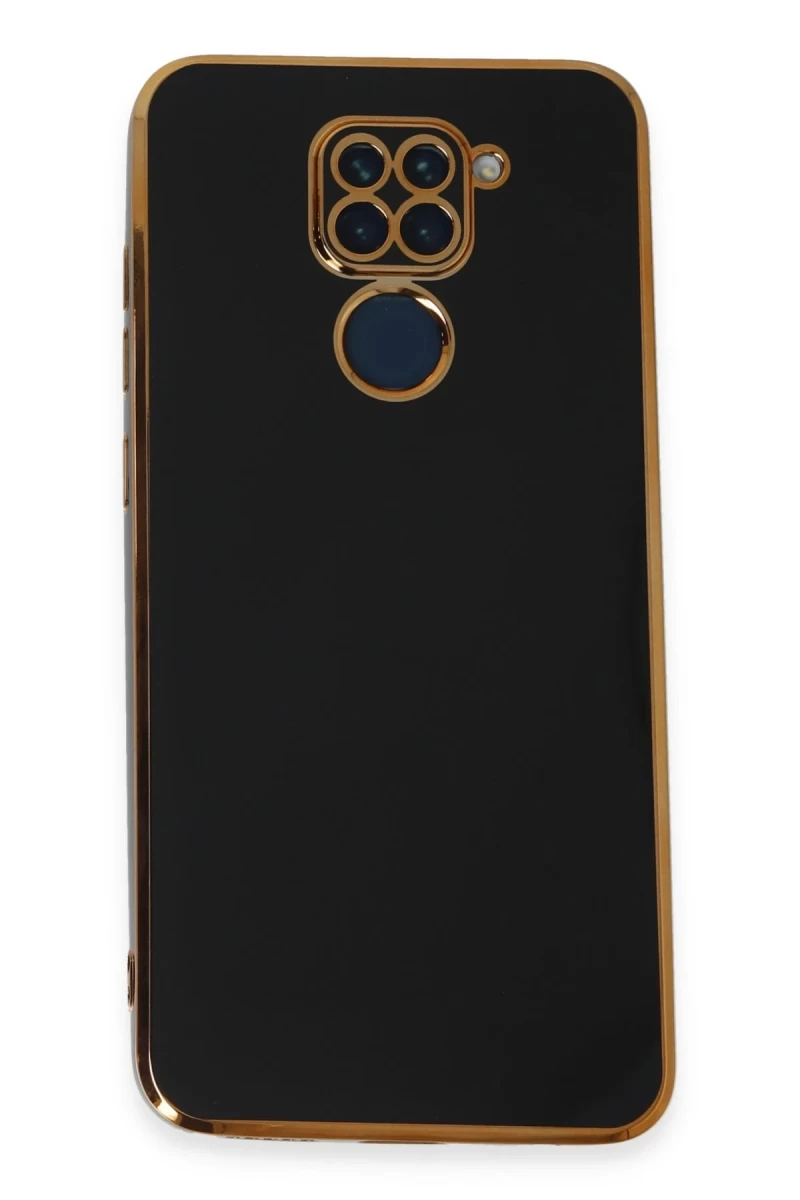 Xiaomi Redmi Note 9 Uyumlu Kılıf Volet Silikon - Siyah