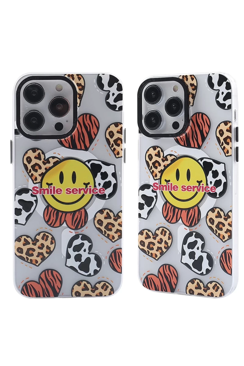Apple iPhone 14 Pro Uyumlu Kılıf Apollo Magneticsafe Desenli Kapak - Apollo Şeffaf - 2