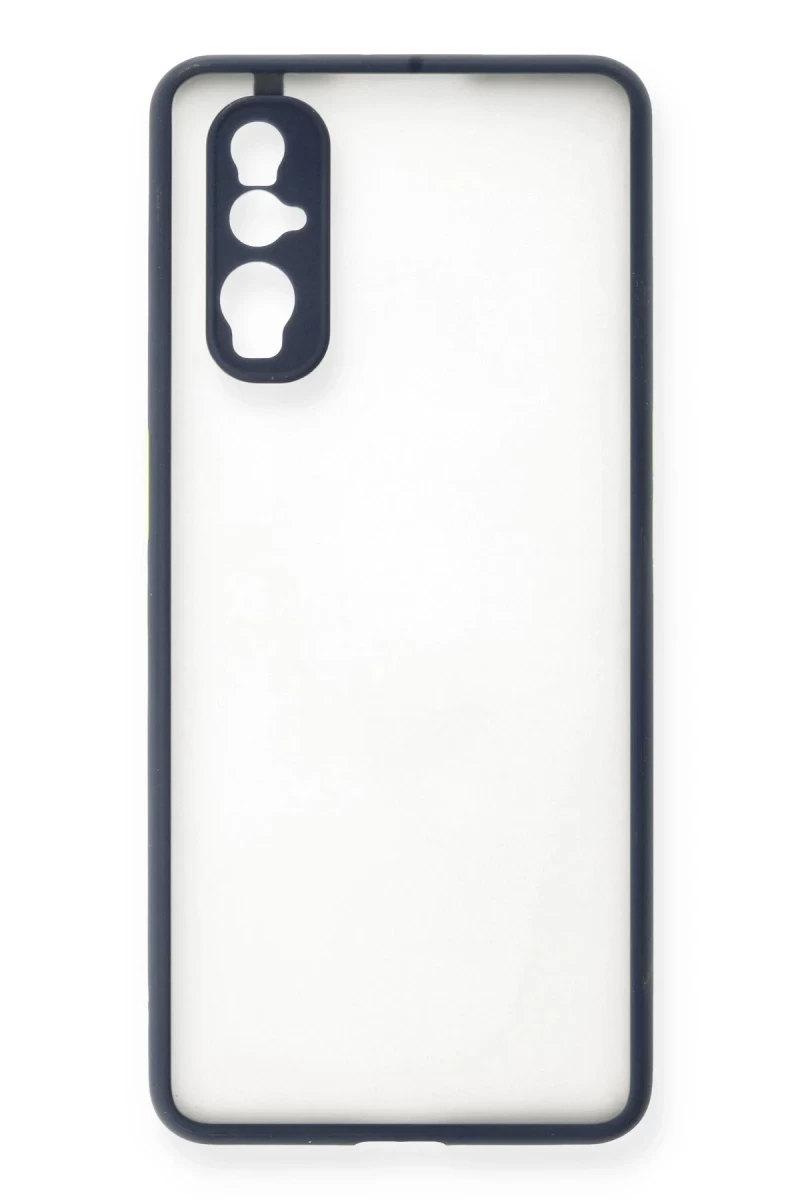 Oppo Find X2 Uyumlu Kılıf Montreal Silikon Kapak - Lacivert