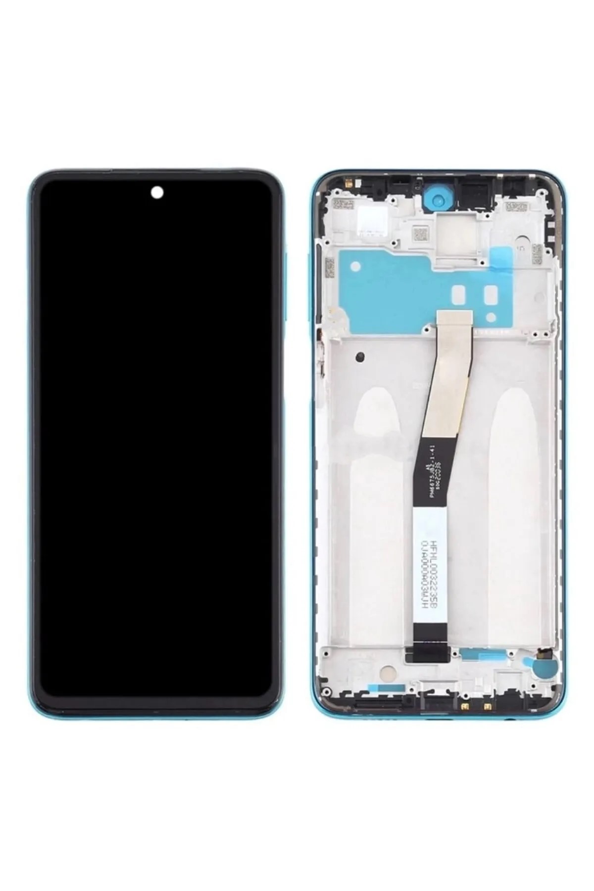 Redmi Note 9 Pro Uyumlu Ekran Dokunmatik Çıtalı SRV (Siya
