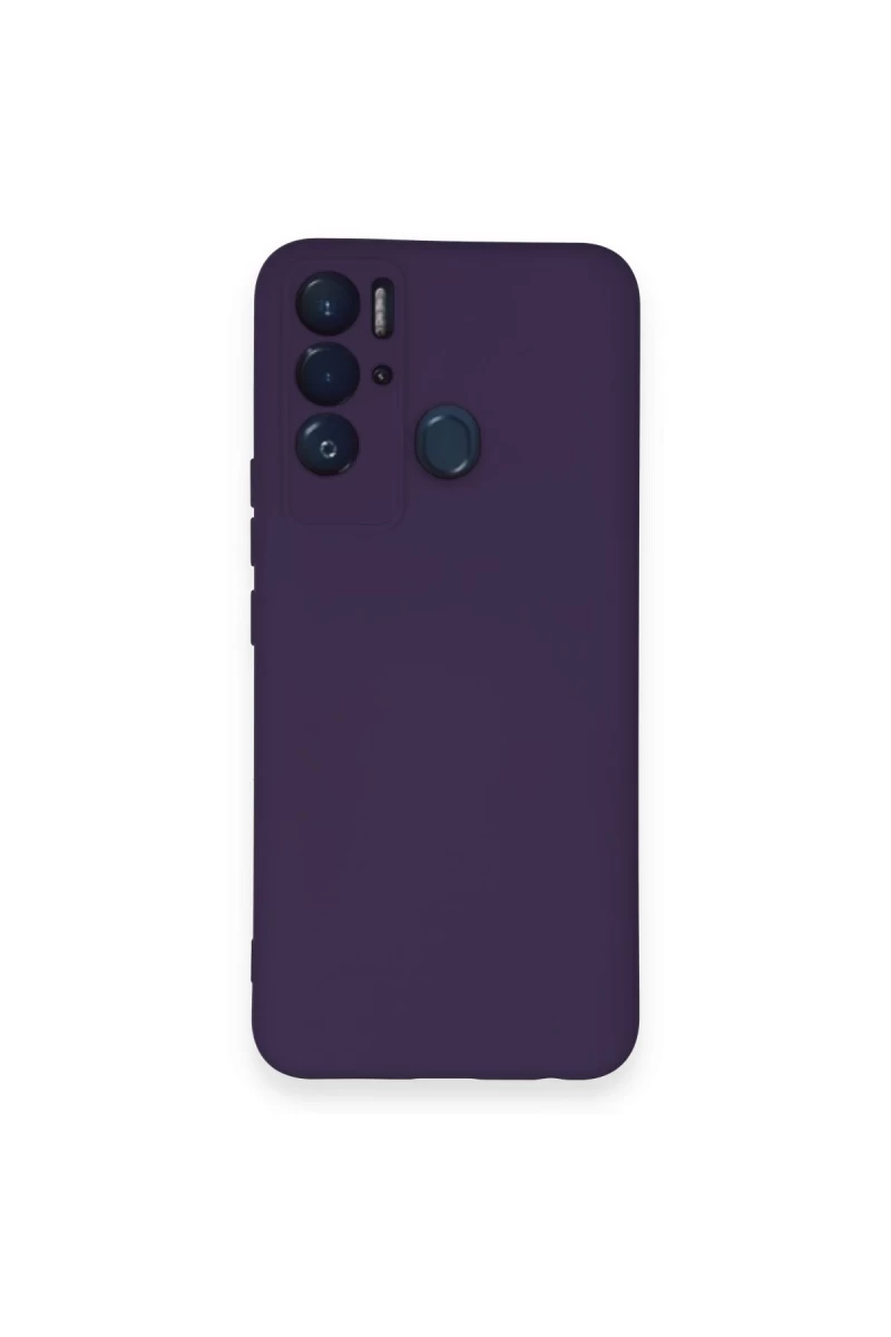 Tecno Pova Neo Kılıf Nano içi Kadife Silikon - Mor
