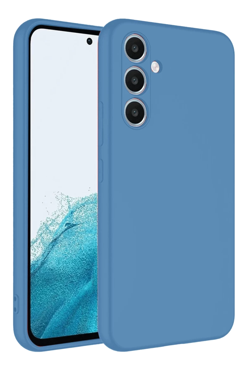 Samsung Galaxy A16 5G Uyumlu Kılıf First Silikon - Mavi