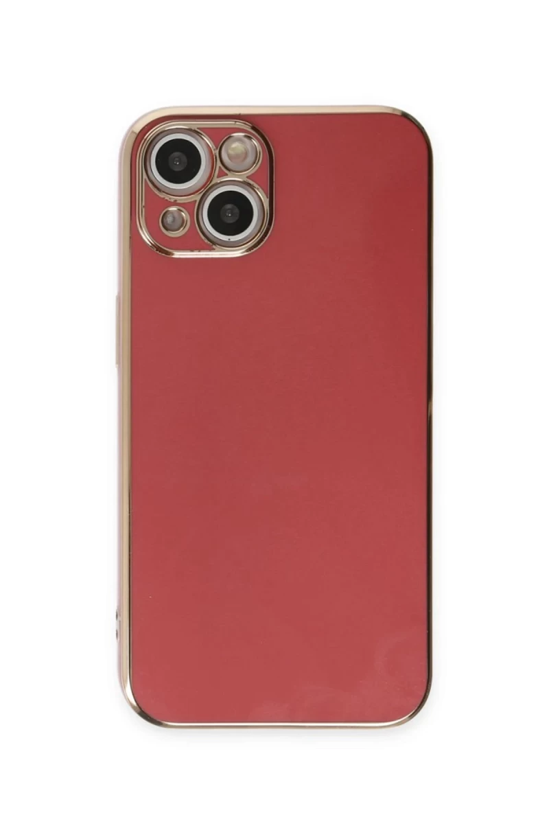 Apple iPhone 15 Uyumlu Kılıf Volet Silikon - Kırmızı