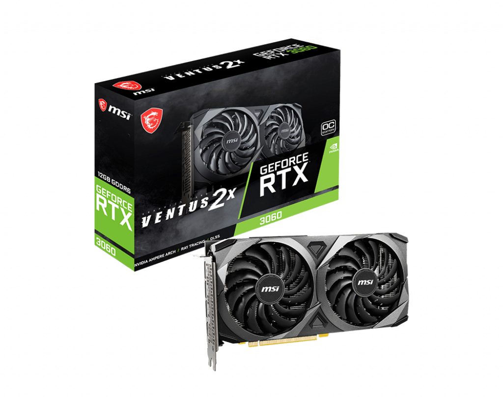 MSI GEFORCE RTX3060 VENTUS 2X 12G OC 12GB GDDR6 192BIT 1XHDMI 3XDP EKRAN KARTI