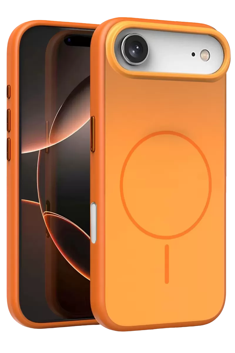 Joko Apple iPhone 17 Uyumlu Air Uyumlu Neva Magsafe Kapak - Turuncu