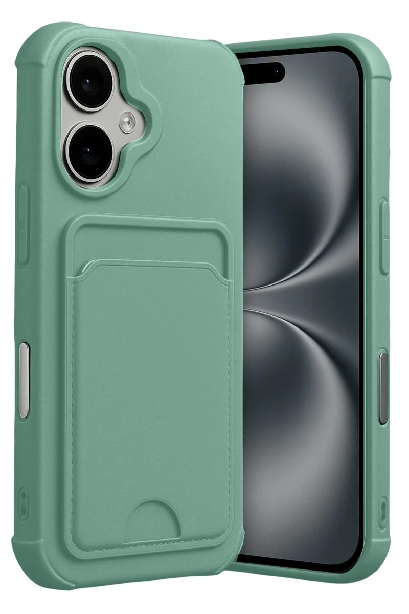 Apple iPhone 17 Uyumlu Kelvin Kartvizitli Silikon - Açık Yeşil