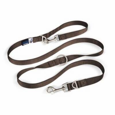 Naylon Ayarlanabilen Köpek Gezdirme Tasması Brown Large
