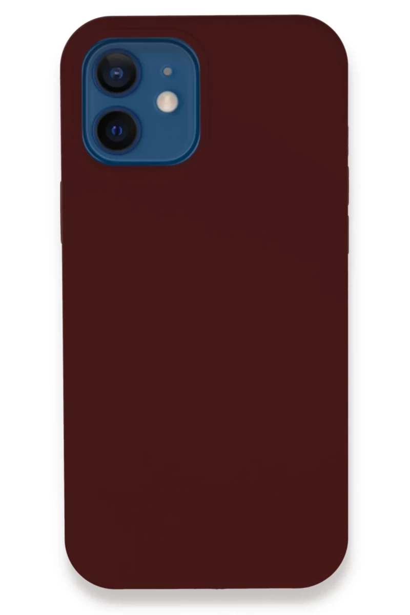 Apple iPhone 12 Uyumlu Kılıf Lansman Legant Silikon - Bordo