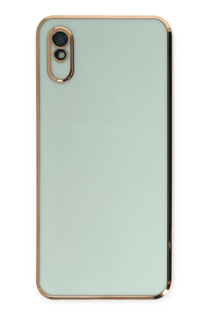 Xiaomi Redmi 9A Uyumlu Kılıf Volet Silikon - Açık Yeşil