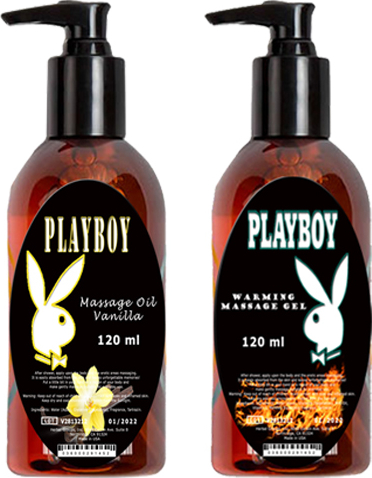 Playboy Massage Oil Warming And Vanilla Fragrances  120 ml Isıtıcılı ve Vanilya Kokulu Vücut Masaj Yağı