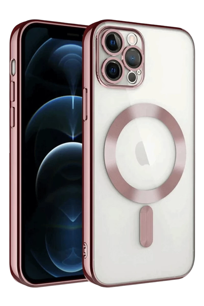 Apple iPhone 13 Pro Uyumlu Kılıf Kross Magneticsafe Kapak - Rose