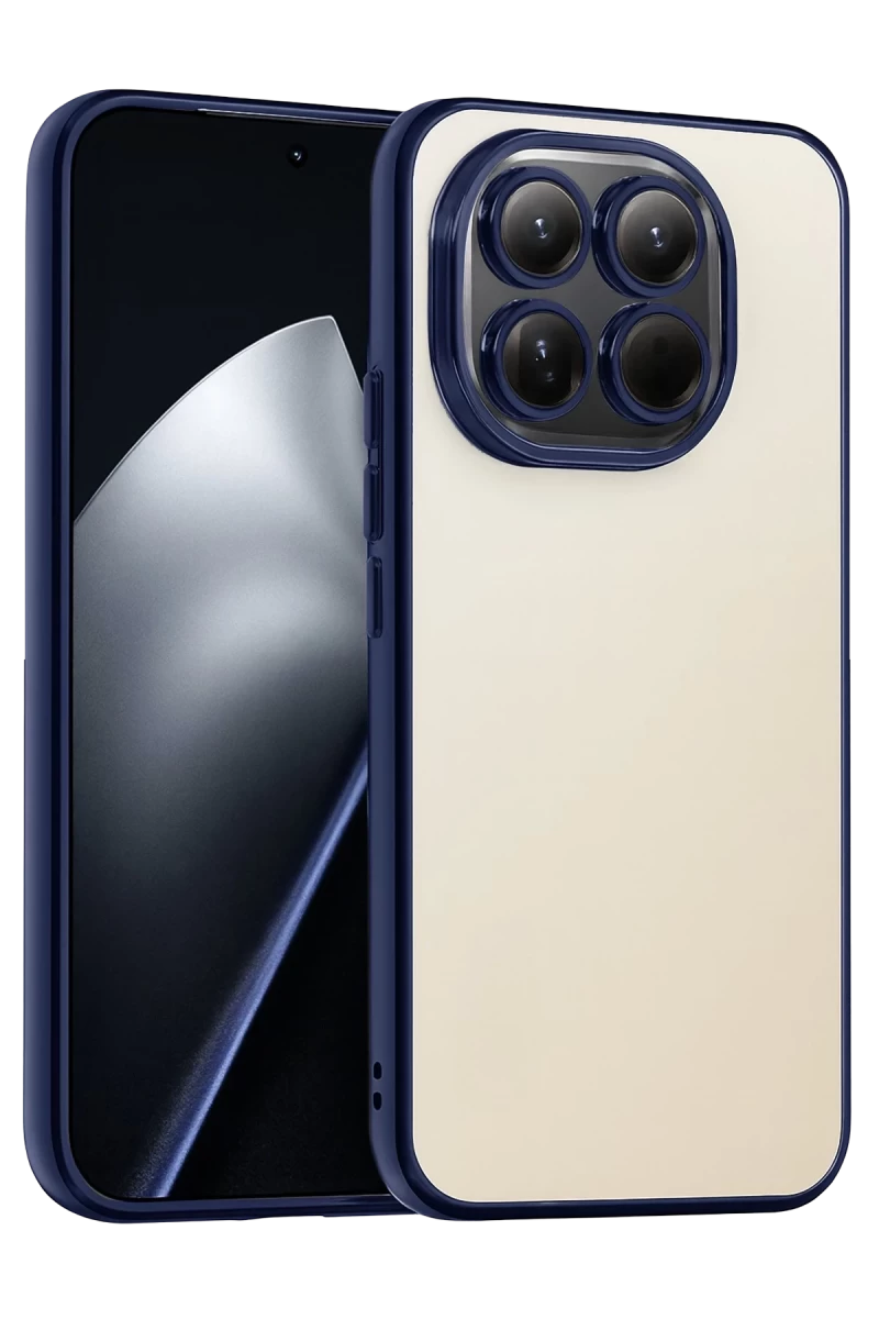 Xiaomi Mi 15 Uyumlu Lensli Silikon - Lacivert