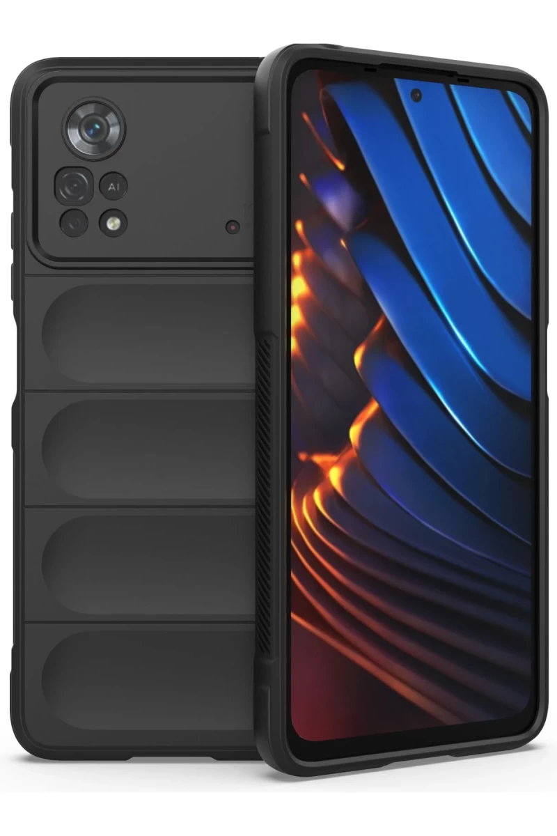 Xiaomi Poco X4 Pro 5G Uyumlu Kılıf Optimum Silikon - Siyah