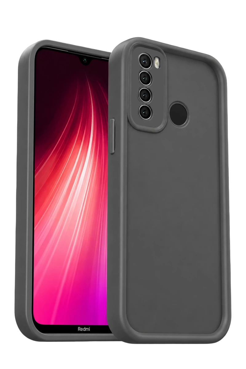 Xiaomi Redmi Note 8 Uyumlu Kılıf Viera Silikon - Gri