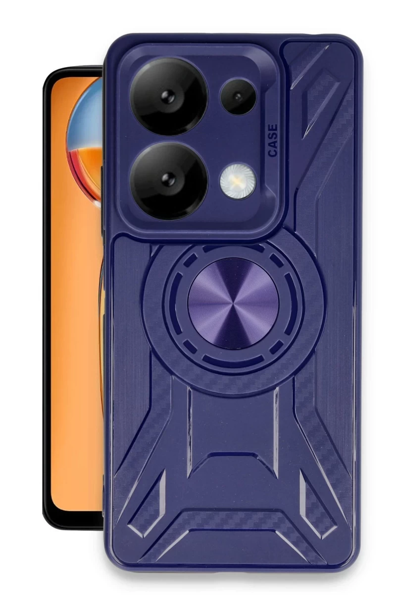 Xiaomi Redmi Note 13 4G Uyumlu Kılıf Lincoln Silikon - Lacivert