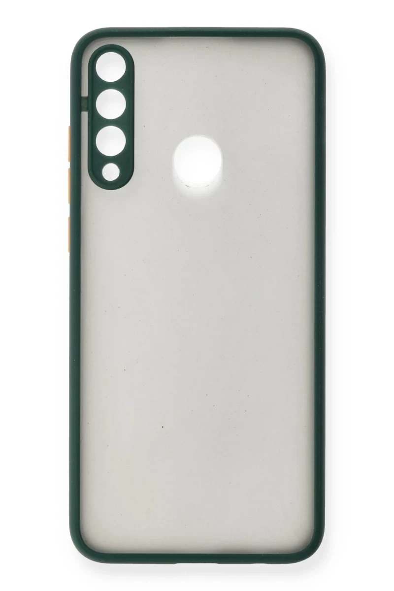 Huawei Y6P Uyumlu Kılıf Montreal Silikon Kapak - Yeşil