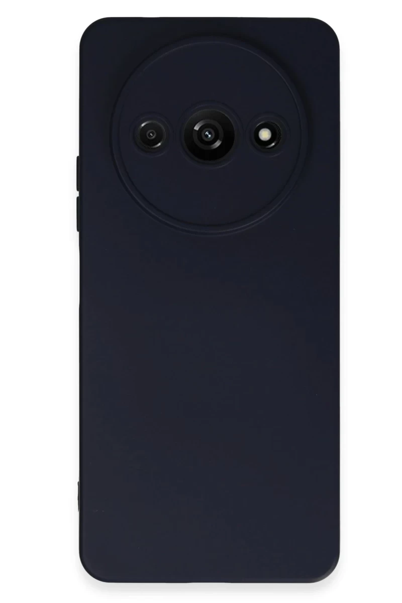 Xiaomi Redmi A3 4G Uyumlu Kılıf Nano içi Kadife Silikon - Lacivert