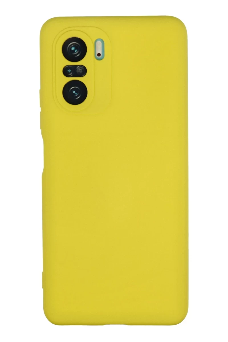 Xiaomi Poco F3 Uyumlu Kılıf Nano içi Kadife Silikon - Sarı