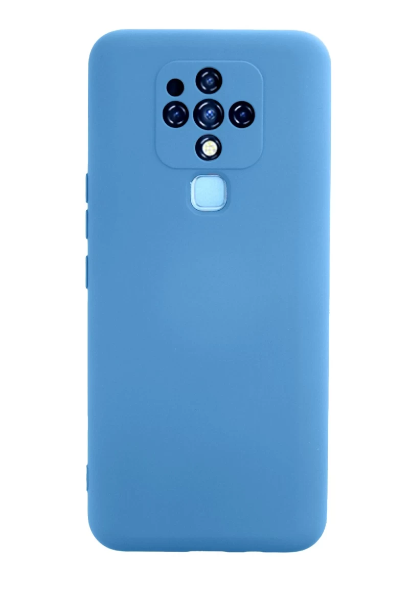 Tecno Camon 16 Uyumlu Kılıf Nano içi Kadife Silikon - Mavi