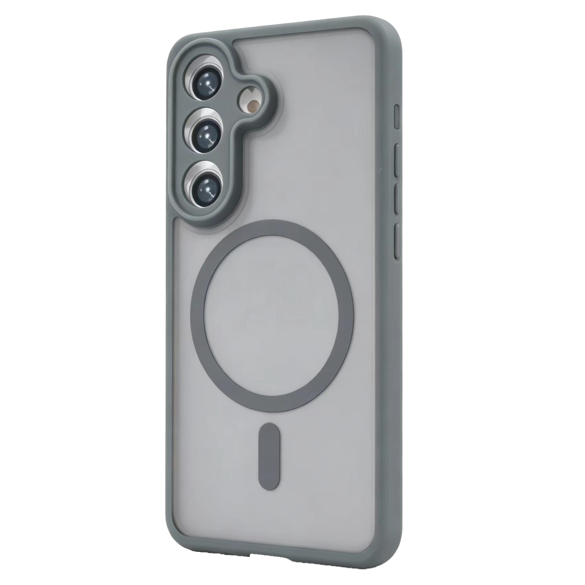 Samsung Galaxy A57 5G Loji Magsafe Kapak - Gri