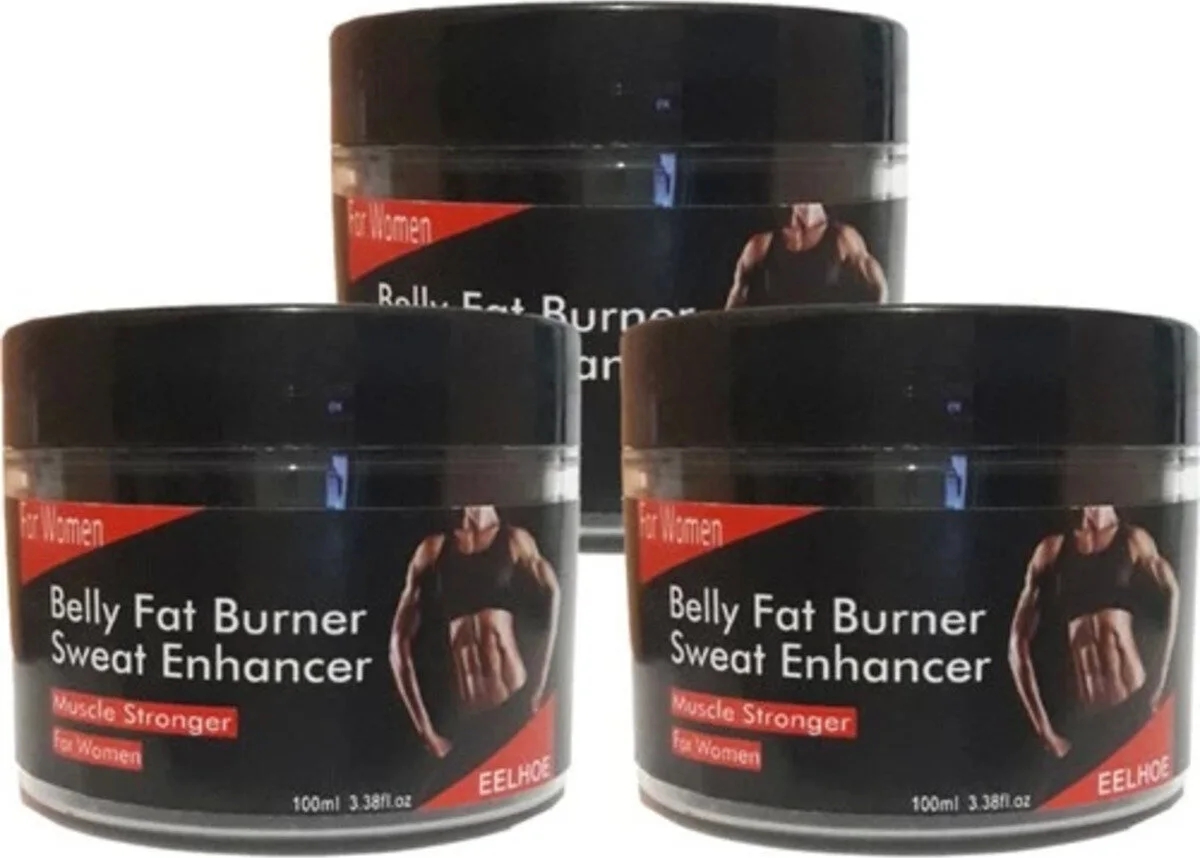 Eelhoe Belly Fat 3 Adet Adet Burner Sweat Enhancer Kadınlara Özel Kremi 100 ml