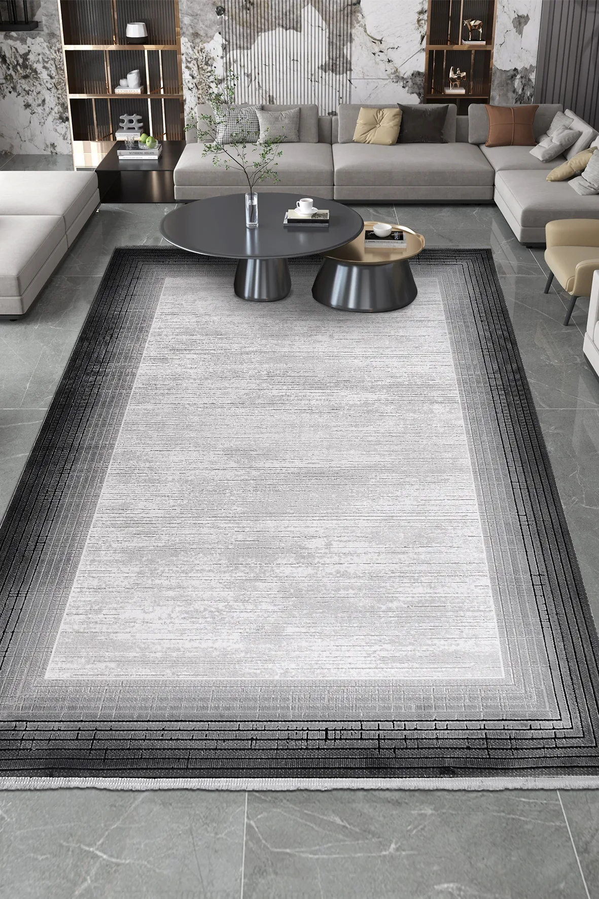 YoudayHomeCollection ROXSTONE Model Oturma Odası Halısı · EBAT: 200X290
