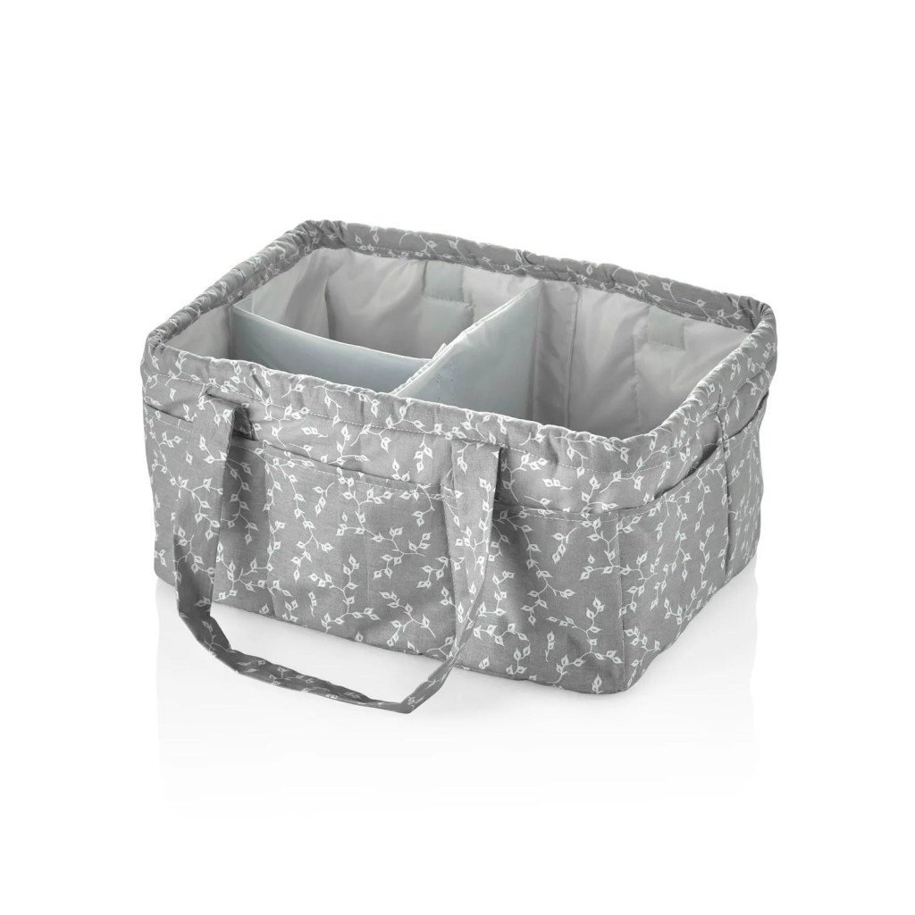 Katlamalı Anne & Bebek Organizer 795 Gri Çiçek · Renk: Gri Çiçek