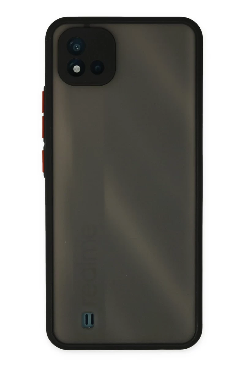 Realme C11 2021 Uyumlu Kılıf Montreal Silikon Kapak - Siyah