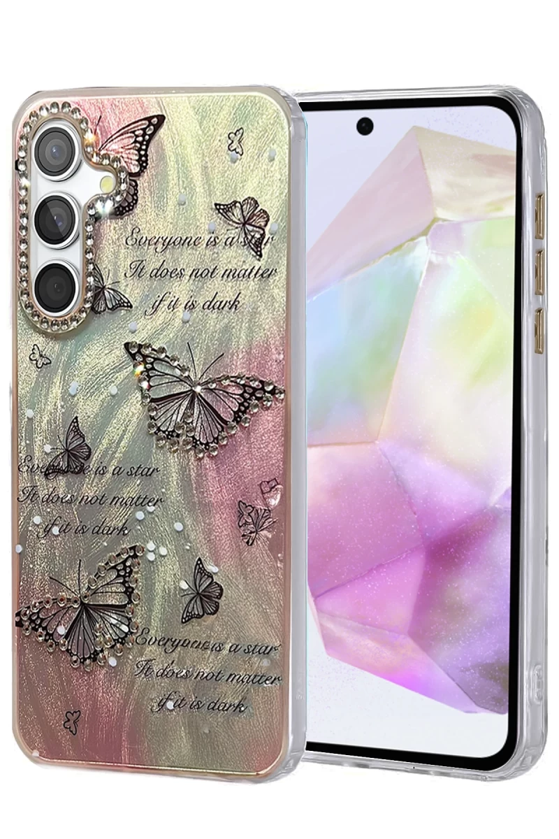 Samsung Galaxy A35 5G Uyumlu Kılıf Blade Aynalı Desenli Kapak - Desen 6