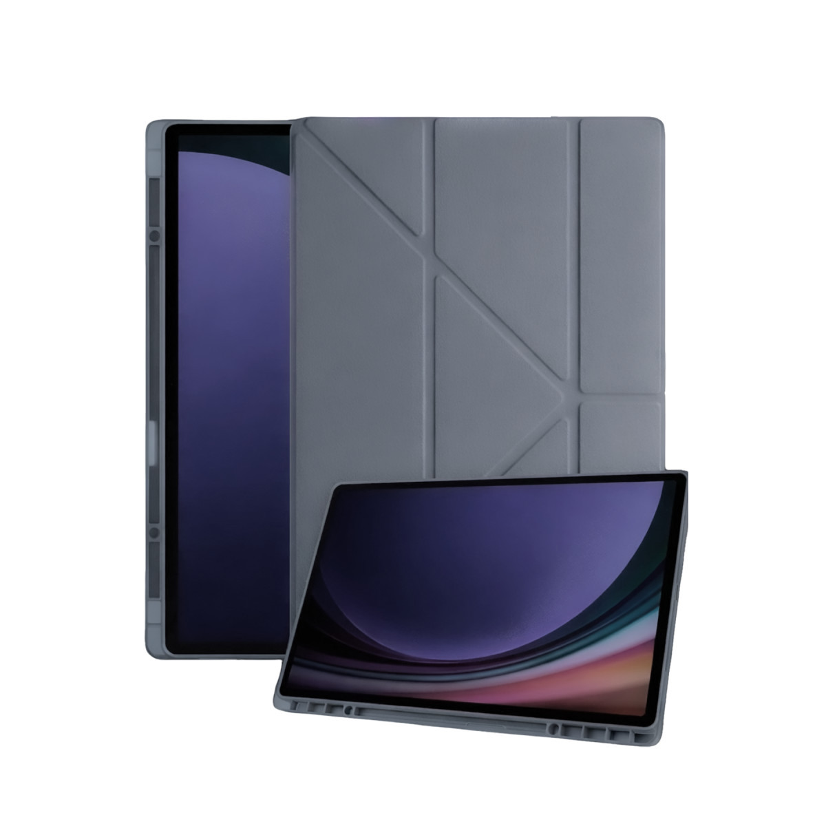 Galaxy Tab A11 Kalemlikli Mars Tablet Kılıfı - Koyu Gri