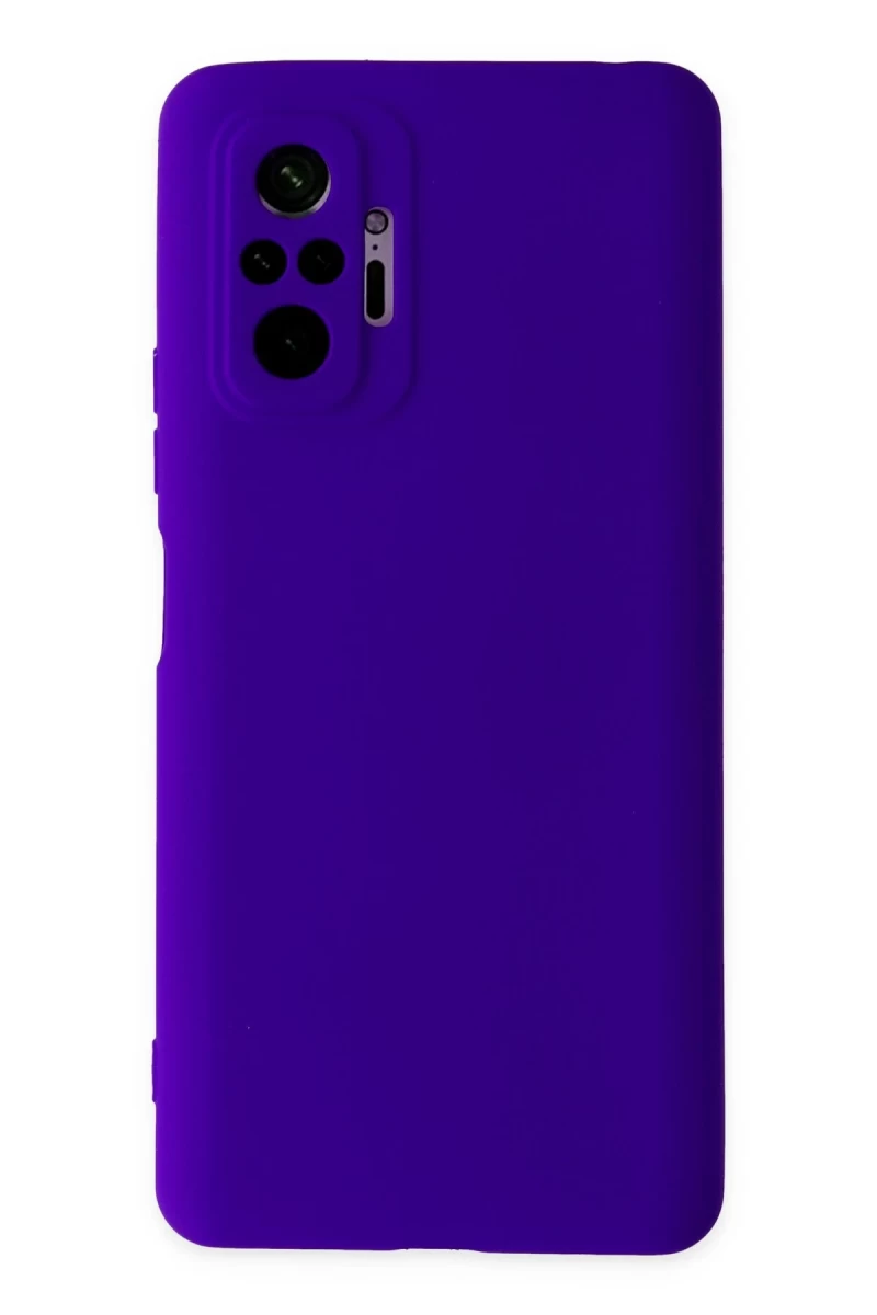 Xiaomi Redmi Note 10 Pro Uyumlu Kılıf Nano içi Kadife Silikon - Mor