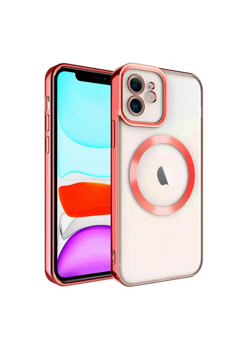 Apple iPhone 11 Uyumlu Kılıf Kross Magneticsafe Kapak - Kırmızı