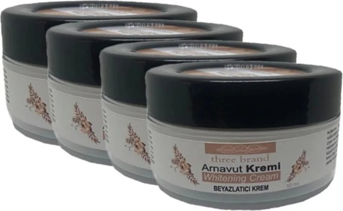 Three Brand 4lü Adet Arnavut Kremi Whitens Cream Tümbölge  Kremi 50 ml
