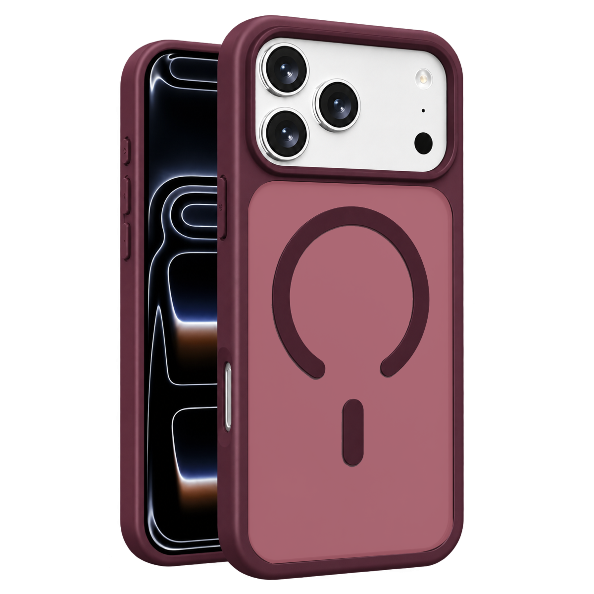 Joko Apple iPhone 18 Pro Uyumlu Jota Magsafe Kapak - Bordo