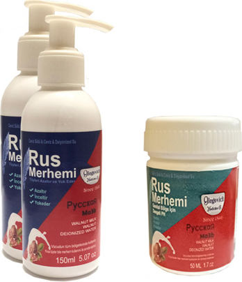 Hintohu Tüy Dökücü Azaltıcı Rus Merhemi 150 ml 2 Adet + Genital Bölge Merhemi 50 ml 1 Adet